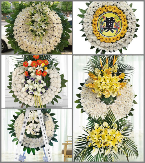 湖北武汉市蔡甸区奓山街道花圈速递
